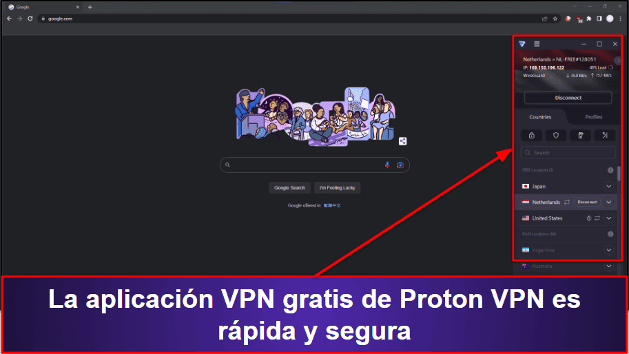 4.Proton VPN: VPN gratis, rápida y segura y con datos ilimitados