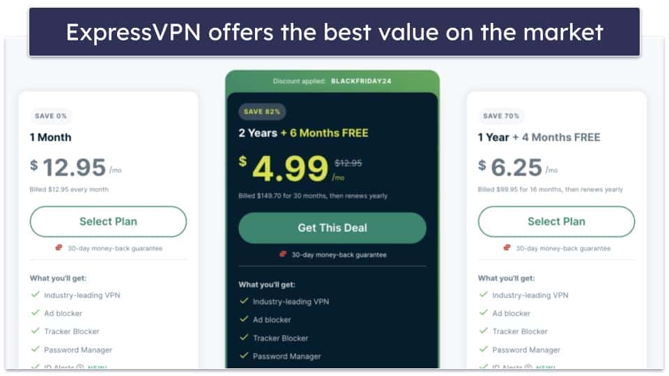 🥇1. ExpressVPN — Best VPN for 2024 Top Security, Speeds & Performance